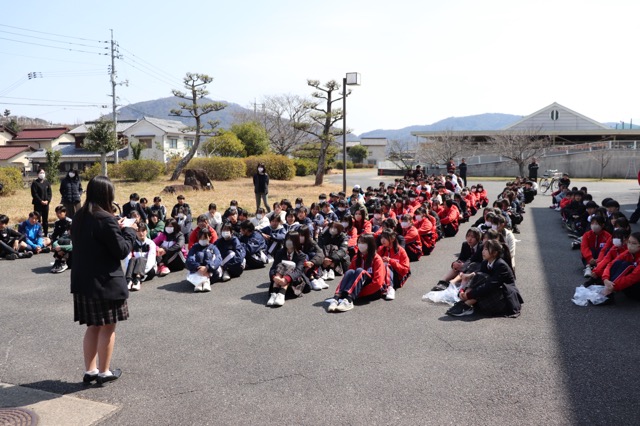 通学路クリーン作戦を実施しました！